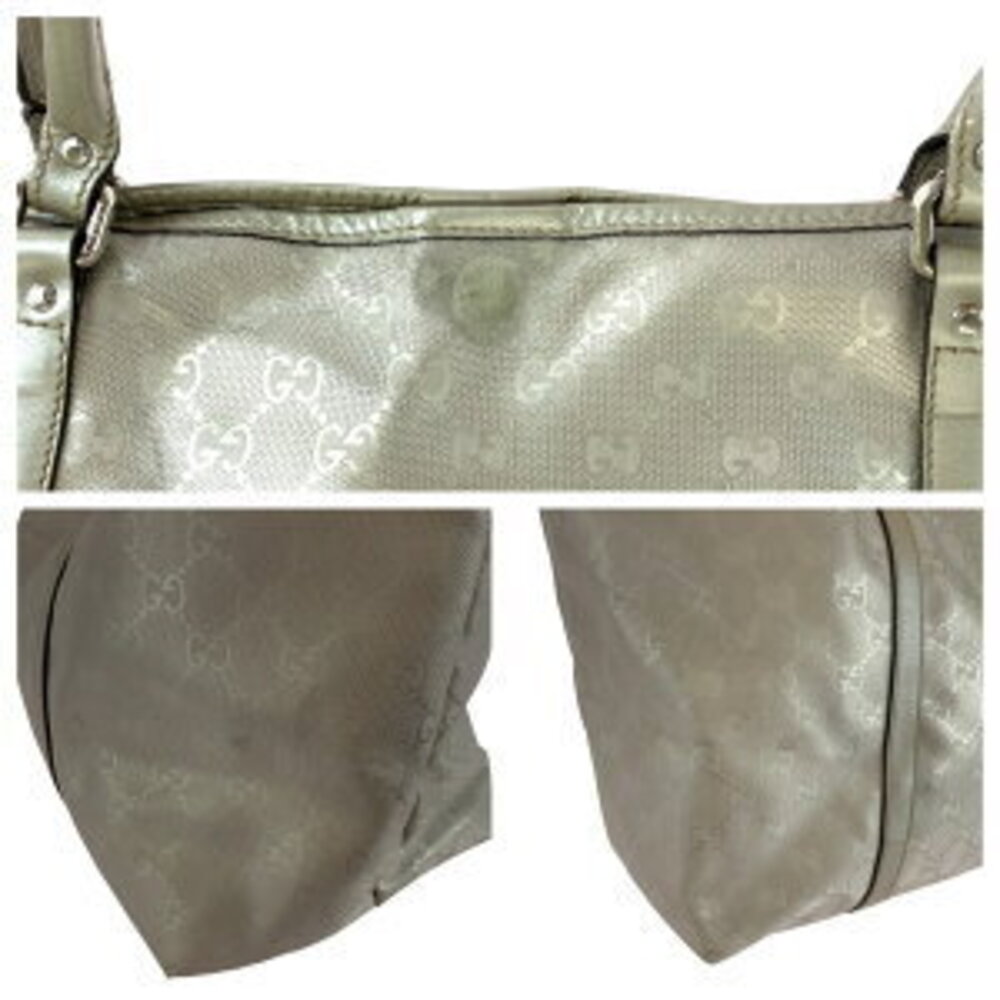 Gucci Silver Shoulder Bag GG Tote Imprime - Picture 6 of 10